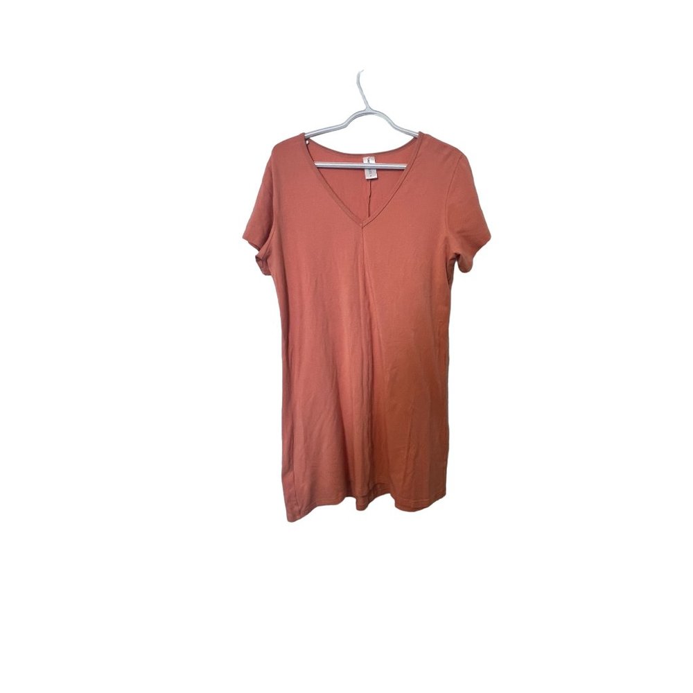 Smash + Tees pink v-neck t-shirt dress sz M